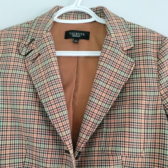 Vintage Talbots Tweed Blazer Size 6 - Picture 3 of 9